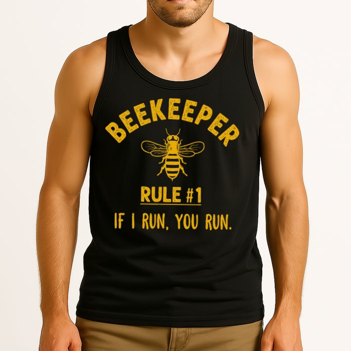 Beekeeper If I Run You Run Save The Bees Climate Change Tank Top