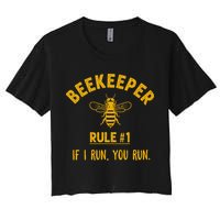 Beekeeper If I Run You Run Save The Bees Climate Change Crop Top