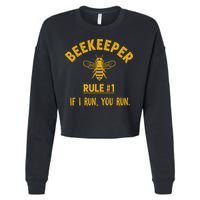 Beekeeper If I Run You Run Save The Bees Climate Change Cropped Pullover Crew
