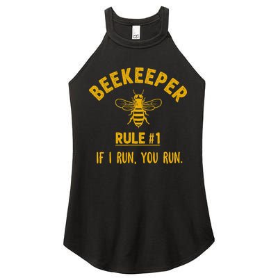 Beekeeper If I Run You Run Save The Bees Climate Change Women's Perfect Tri Rocker Tank