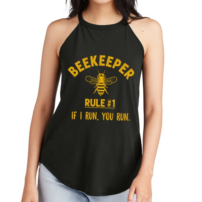 Beekeeper If I Run You Run Save The Bees Climate Change Women's Perfect Tri Rocker Tank