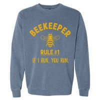 Beekeeper If I Run You Run Save The Bees Climate Change Garment-Dyed Sweatshirt