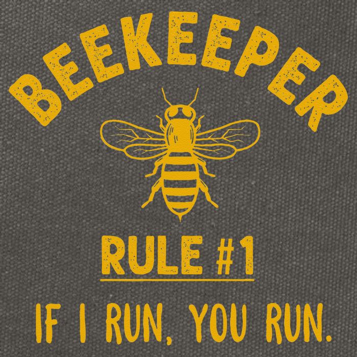 Beekeeper If I Run You Run Save The Bees Climate Change Cotton Canvas Backpack