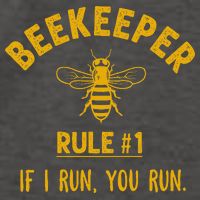 Beekeeper If I Run You Run Save The Bees Climate Change Vector Backpack