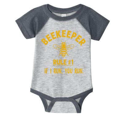 Beekeeper If I Run You Run Save The Bees Climate Change Infant Baby Jersey Bodysuit