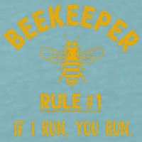 Beekeeper If I Run You Run Save The Bees Climate Change Sueded Cloud Jersey T-Shirt