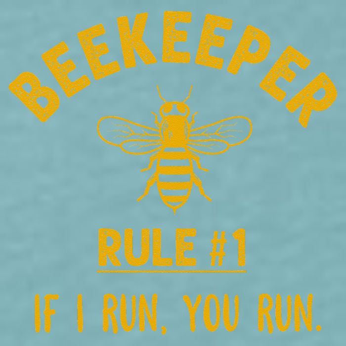 Beekeeper If I Run You Run Save The Bees Climate Change Sueded Cloud Jersey T-Shirt