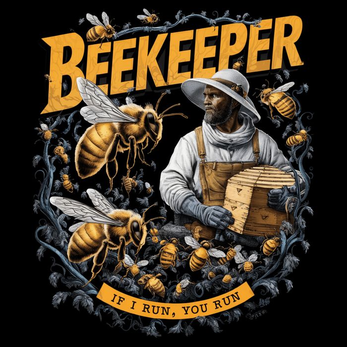Beekeeper If I Run You Run Apiculture Bee Keeper Beekeeping Bee Lovers Honeybees Stripe Pom Pom Beanie