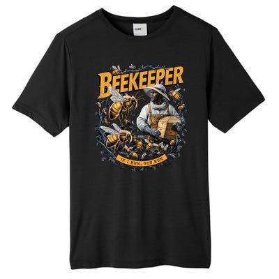 Beekeeper If I Run You Run Apiculture Bee Keeper Beekeeping Bee Lovers Honeybees Tall Fusion ChromaSoft Performance T-Shirt