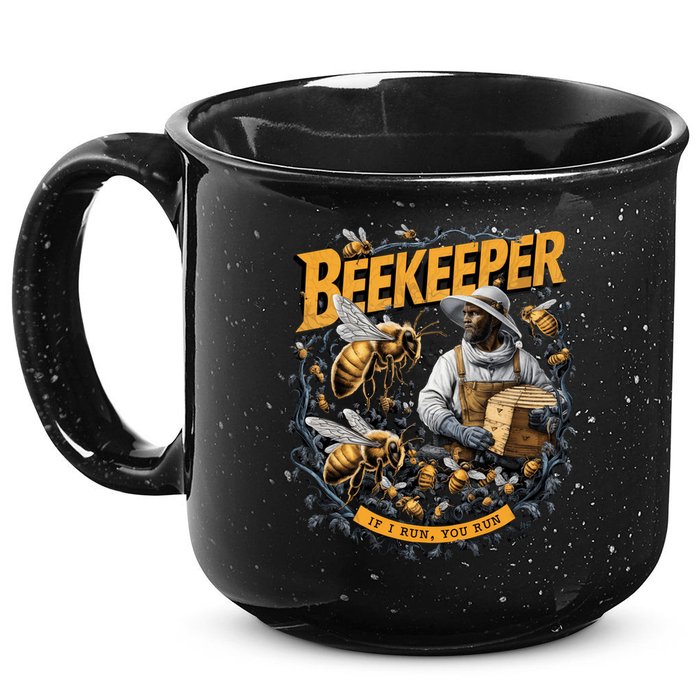 Beekeeper If I Run You Run Apiculture Bee Keeper Beekeeping Bee Lovers Honeybees 15oz Campfire Ceramic Mug