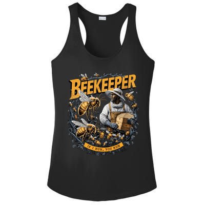 Beekeeper If I Run You Run Apiculture Bee Keeper Beekeeping Bee Lovers Honeybees Ladies PosiCharge Competitor Racerback Tank
