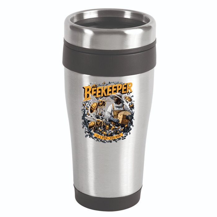 Beekeeper If I Run You Run Apiculture Bee Keeper Beekeeping Bee Lovers Honeybees 16oz Travel Tumbler