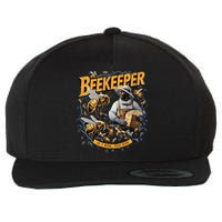 Beekeeper If I Run You Run Apiculture Bee Keeper Beekeeping Bee Lovers Honeybees Wool Snapback Cap