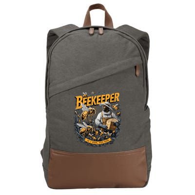 Beekeeper If I Run You Run Apiculture Bee Keeper Beekeeping Bee Lovers Honeybees Cotton Canvas Backpack
