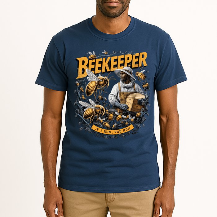 Beekeeper If I Run You Run Apiculture Bee Keeper Beekeeping Bee Lovers Honeybees Tall T-Shirt