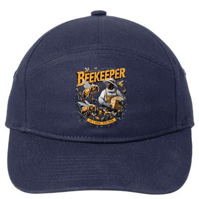 Beekeeper If I Run You Run Apiculture Bee Keeper Beekeeping Bee Lovers Honeybees 7-Panel Snapback Hat