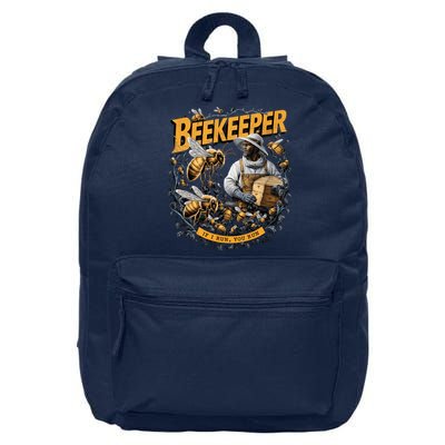 Beekeeper If I Run You Run Apiculture Bee Keeper Beekeeping Bee Lovers Honeybees 16 in Basic Backpack