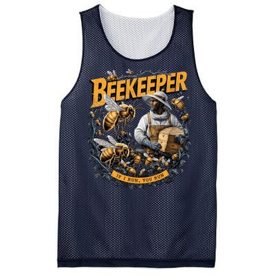 Beekeeper If I Run You Run Apiculture Bee Keeper Beekeeping Bee Lovers Honeybees Mesh Reversible Basketball Jersey Tank