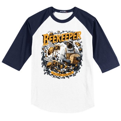 Beekeeper If I Run You Run Apiculture Bee Keeper Beekeeping Bee Lovers Honeybees Baseball Sleeve Shirt