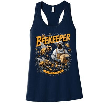 Beekeeper If I Run You Run Apiculture Bee Keeper Beekeeping Bee Lovers Honeybees Womens Tank Top