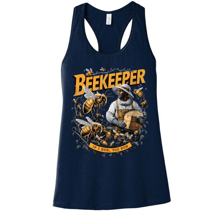 Beekeeper If I Run You Run Apiculture Bee Keeper Beekeeping Bee Lovers Honeybees Womens Tank Top