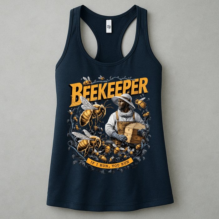 Beekeeper If I Run You Run Apiculture Bee Keeper Beekeeping Bee Lovers Honeybees Womens Tank Top
