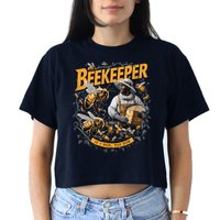 Beekeeper If I Run You Run Apiculture Bee Keeper Beekeeping Bee Lovers Honeybees Crop Top