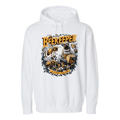 Beekeeper If I Run You Run Apiculture Bee Keeper Beekeeping Bee Lovers Honeybees Garment-Dyed Fleece Hoodie