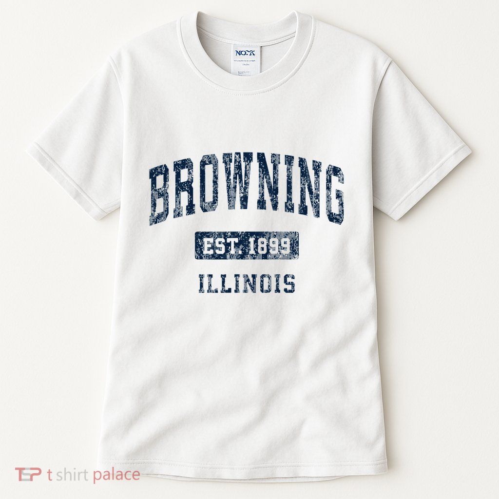 Browning Illinois Il Vintage Athletic Sports Tall T-Shirt