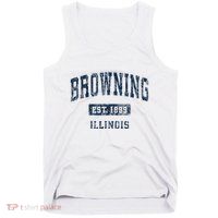 Browning Illinois Il Vintage Athletic Sports Tank Top
