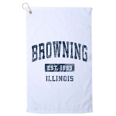 Browning Illinois Il Vintage Athletic Sports Golf Towel