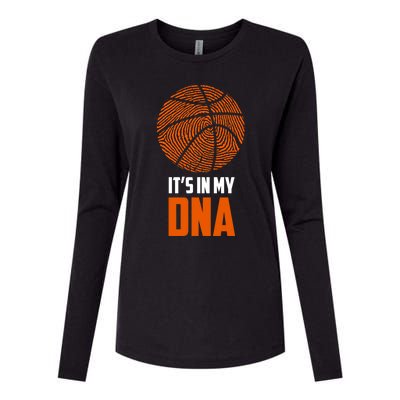 Basketball It's In My DNA - Sports Tee Womens Cotton Relaxed Long Sleeve T-Shirt