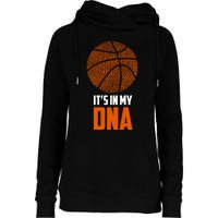 Basketball It's In My DNA - Sports Tee Womens Funnel Neck Pullover Hood