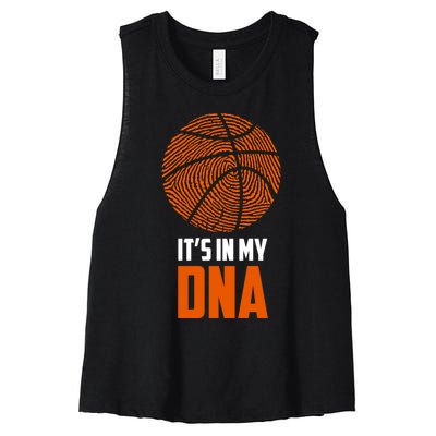 Basketball It's In My DNA - Sports Tee Women's Racerback Cropped Tank