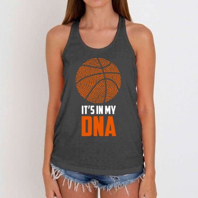 Basketball It's In My DNA - Sports Tee Women's Knotted Racerback Tank