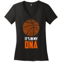 Basketball It's In My DNA - Sports Tee Women's V-Neck T-Shirt