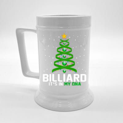 Billiard ItS In My Dna Xmas Tree Decorations Merry Christma Long Sleeve Beer Stein