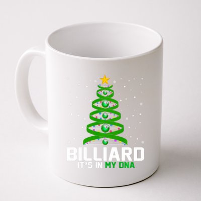 Billiard ItS In My Dna Xmas Tree Decorations Merry Christma Long Sleeve Coffee Mug