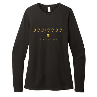 Bee If I Run You Run Beekeeper Apiarist Honey Gift Womens CVC Long Sleeve Shirt