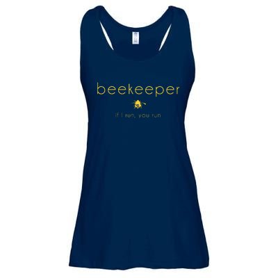 Bee If I Run You Run Beekeeper Apiarist Honey Gift Ladies Essential Flowy Tank