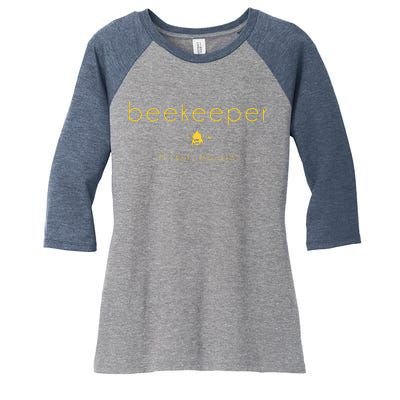 Bee If I Run You Run Beekeeper Apiarist Honey Gift Women's Tri-Blend 3/4-Sleeve Raglan Shirt