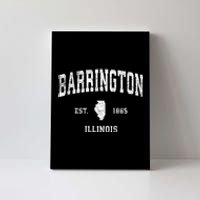 Barrington Illinois Il Vintage Athletic Sports Canvas