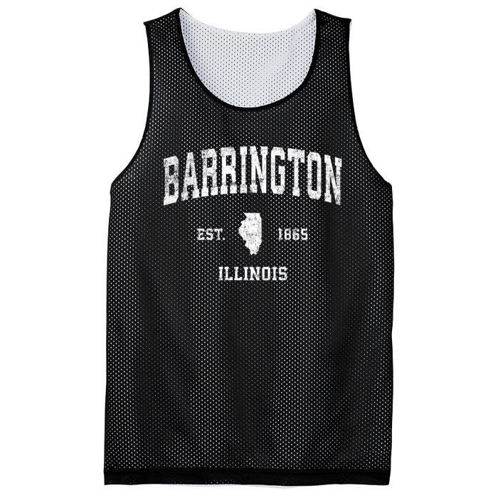 Barrington Illinois Il Vintage Athletic Sports Mesh Reversible Basketball Jersey Tank