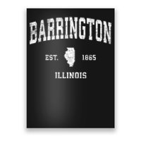 Barrington Illinois Il Vintage Athletic Sports Poster