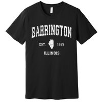 Barrington Illinois Il Vintage Athletic Sports Premium T-Shirt