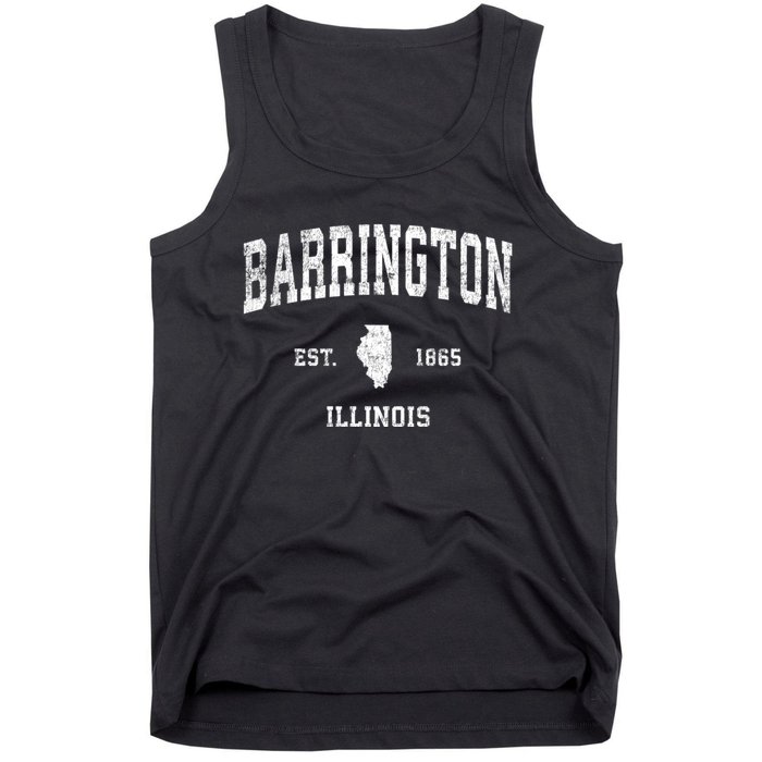 Barrington Illinois Il Vintage Athletic Sports Tank Top