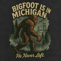 Bigfoot Is In Michigan Adult Drive Performance Visor