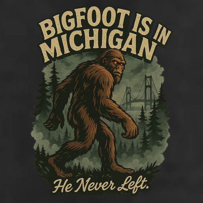 Bigfoot Is In Michigan Adult Drive Performance Visor