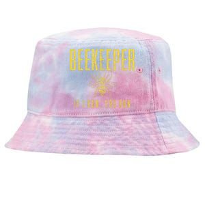 Beekeeper If I Run You Run Funny Beekeeping Beekeeper Gift Tie-Dyed Bucket Hat