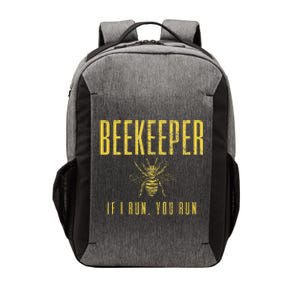 Beekeeper If I Run You Run Funny Beekeeping Beekeeper Gift Vector Backpack